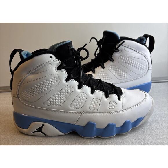 Nike Jordan 9 Retro Men\'s Sneakers Powder Blue/White, Size 9.5 main image 4